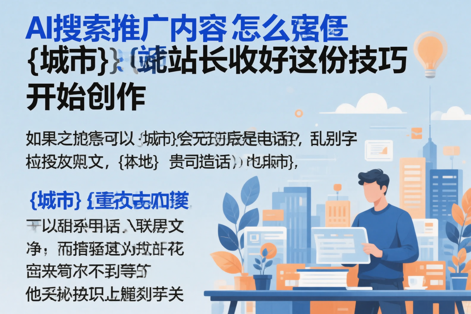 AI搜索推广内容怎么写?果洛站长收好这份技巧