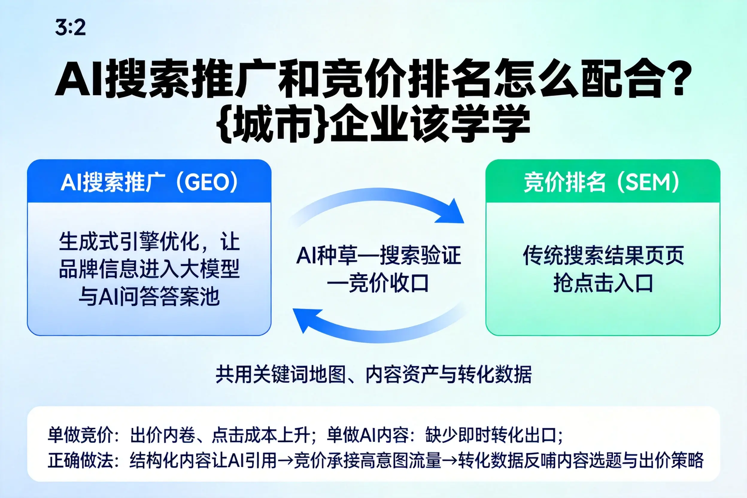 AI搜索推广和竞价排名怎么配合？果洛企业该学学