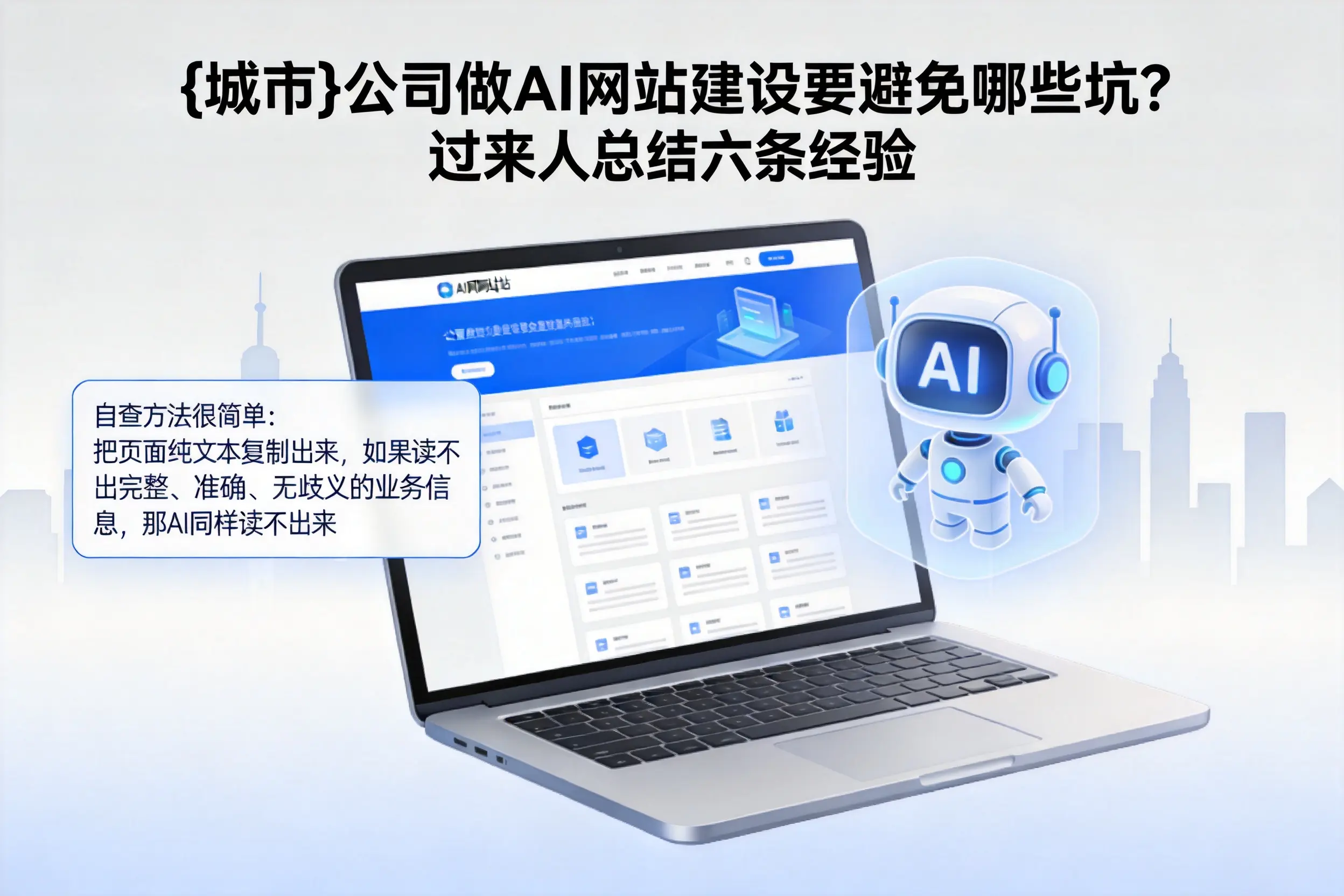 果洛公司做AI网站建设要避免哪些坑？过来人总结六条经验