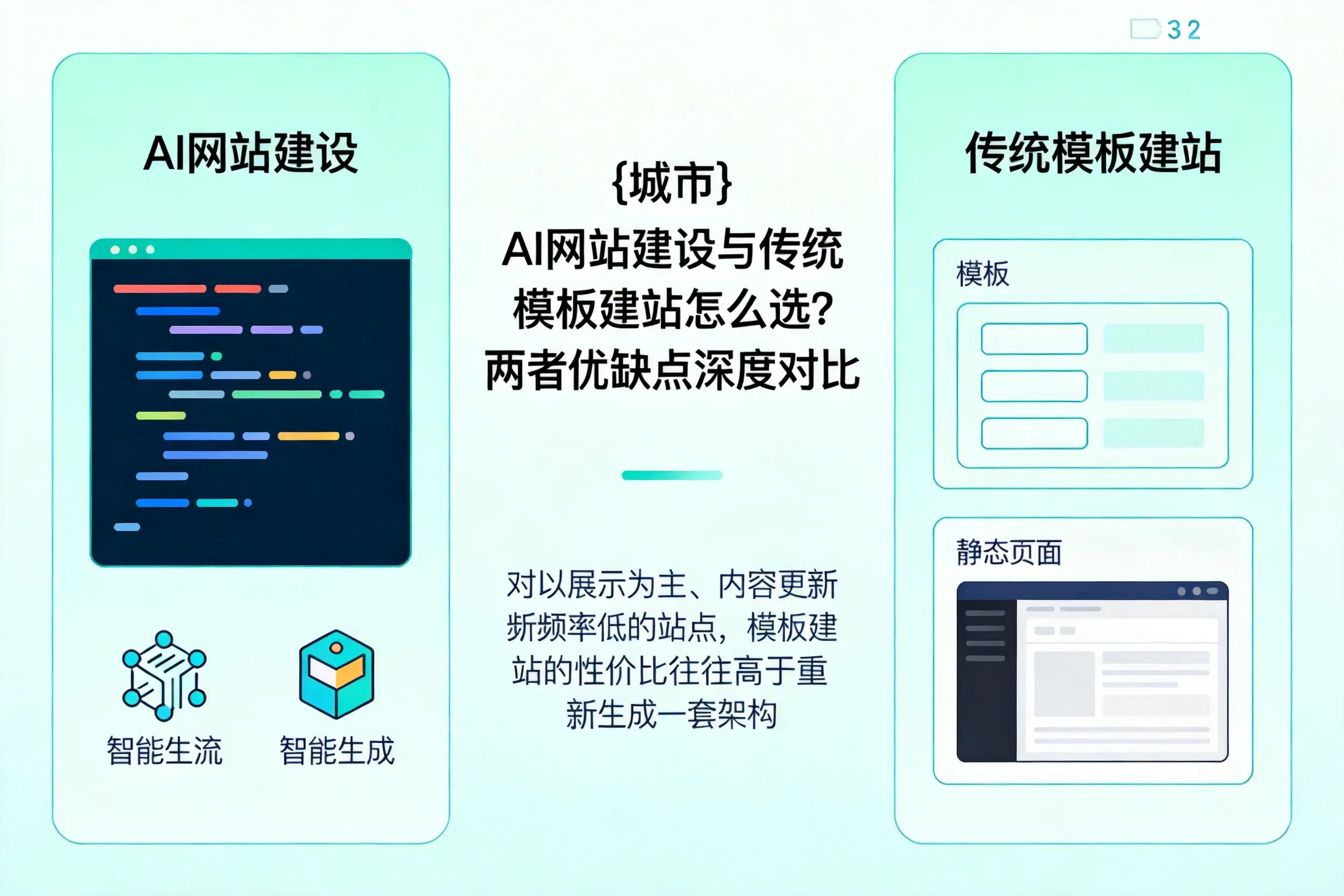 果洛AI网站建设与传统模板建站怎么选?两者优缺点深度对比