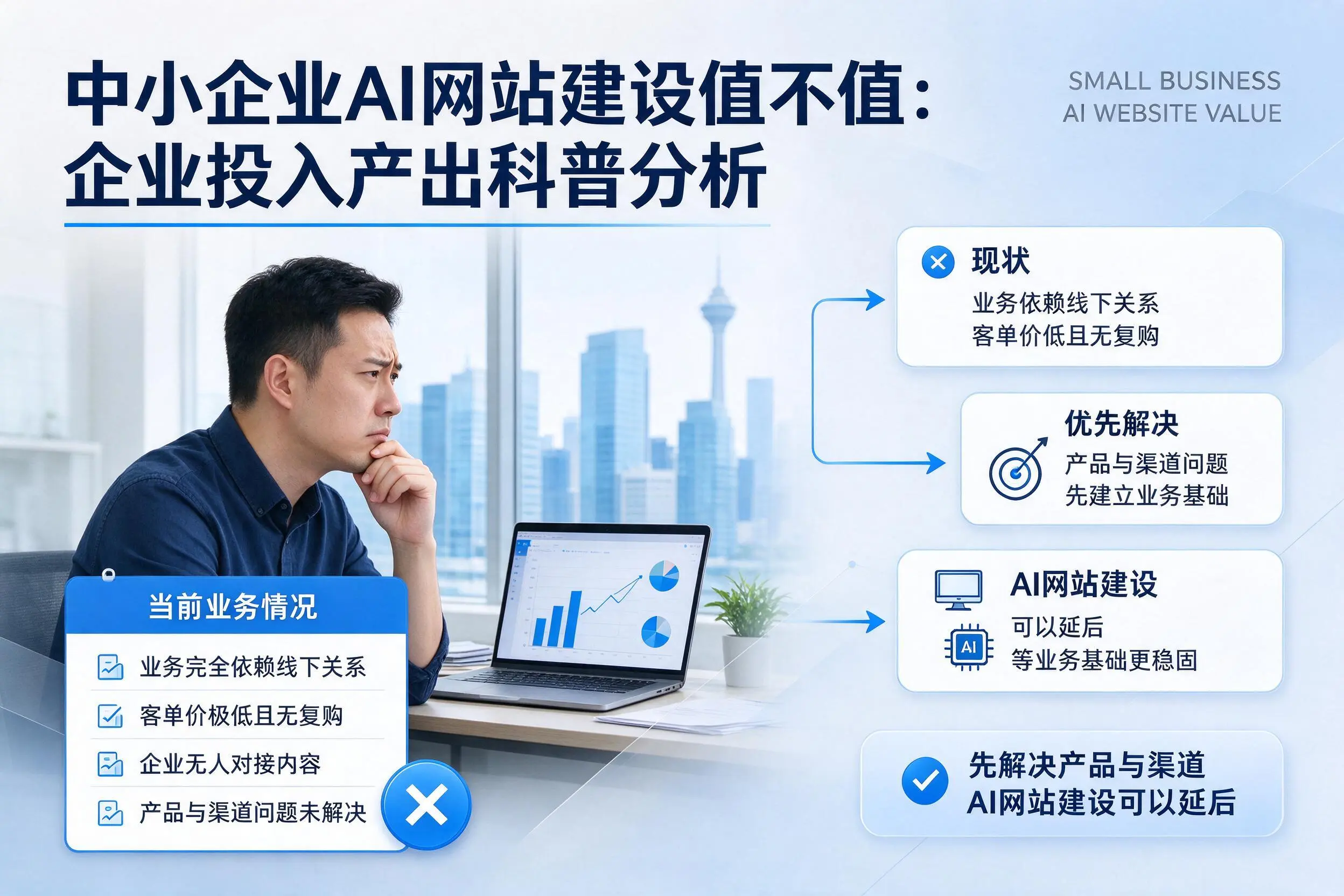 中小企业AI网站建设值不值：果洛企业投入产出科普分析