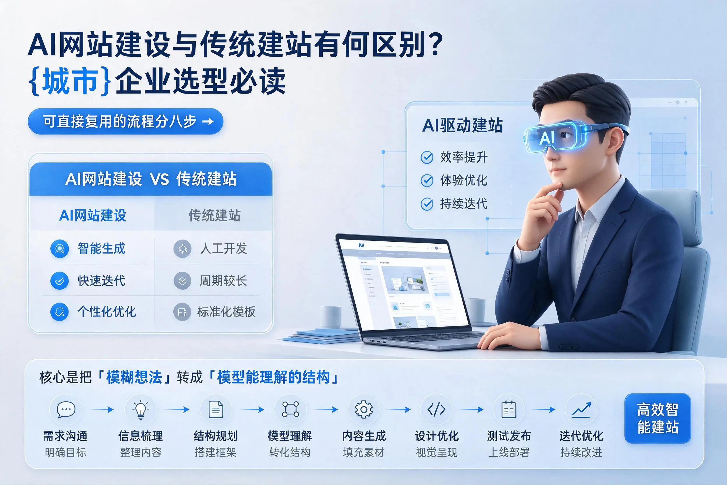 AI网站建设与传统建站有何区别？果洛企业选型必读